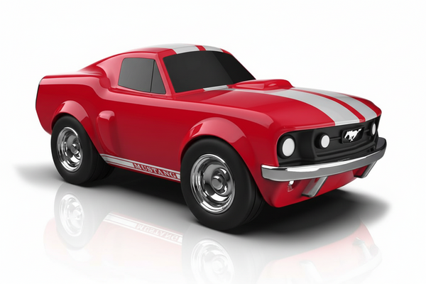 Rode Ford Mustang - Baghera