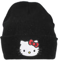 Bonnet noir Hello Kitty avec logo