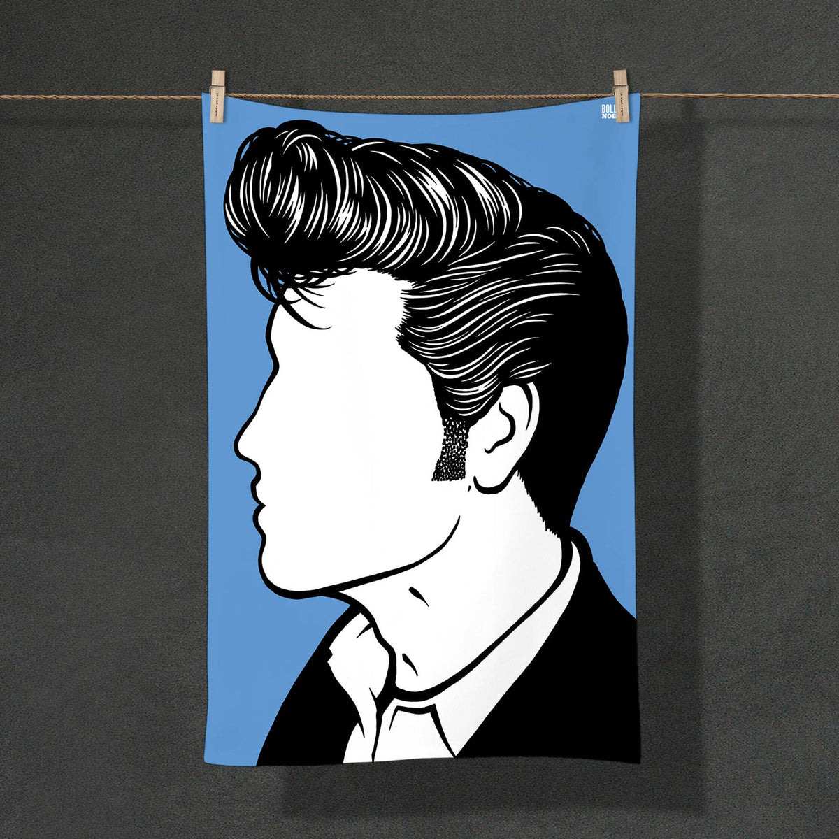 Theedoek met "Elvis Presley"-print