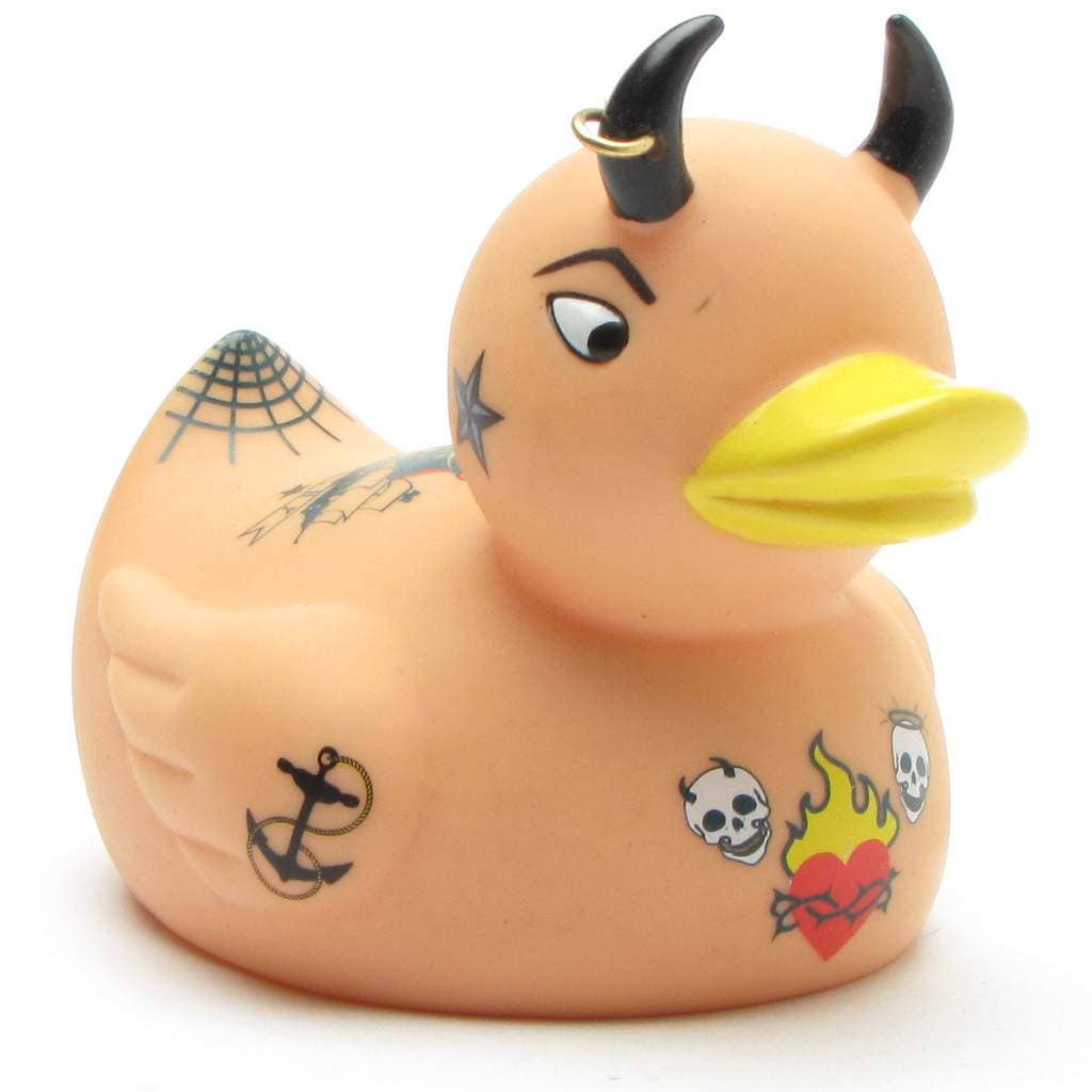 Getatoeëerde duivelse eend