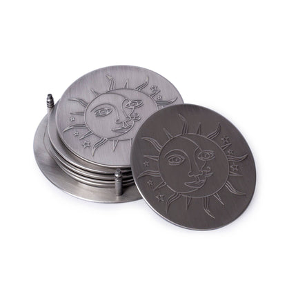 Lot de 6 Sous Verres Soleil et Lune Helio Ferretti Vue 1