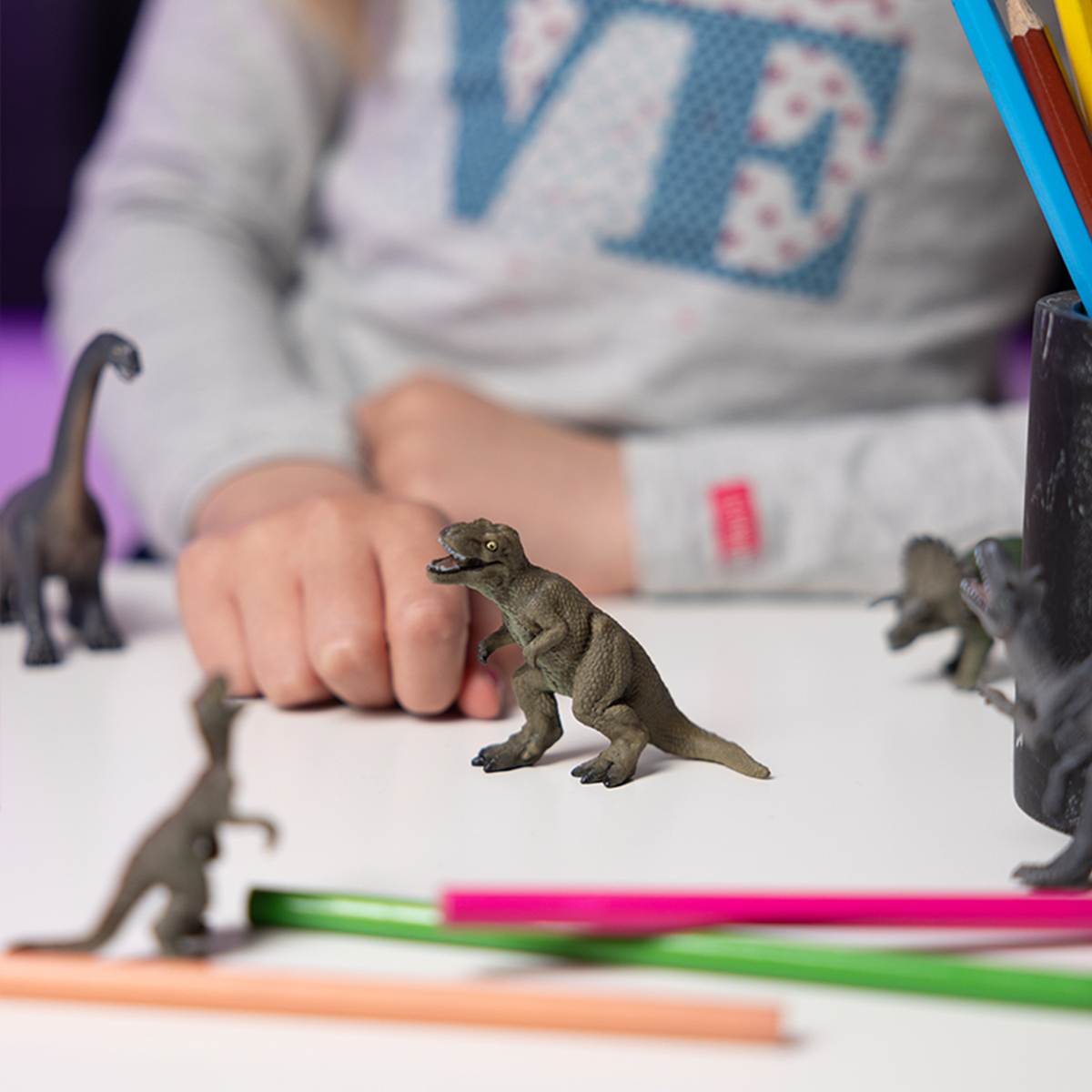 Mini PLUS Dinosaurs Figurine Set 1, 6 pieces