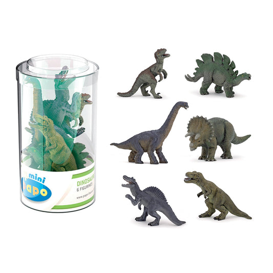 Figurine Mini PLUS Dinosaures Lot 1, 6 pièces