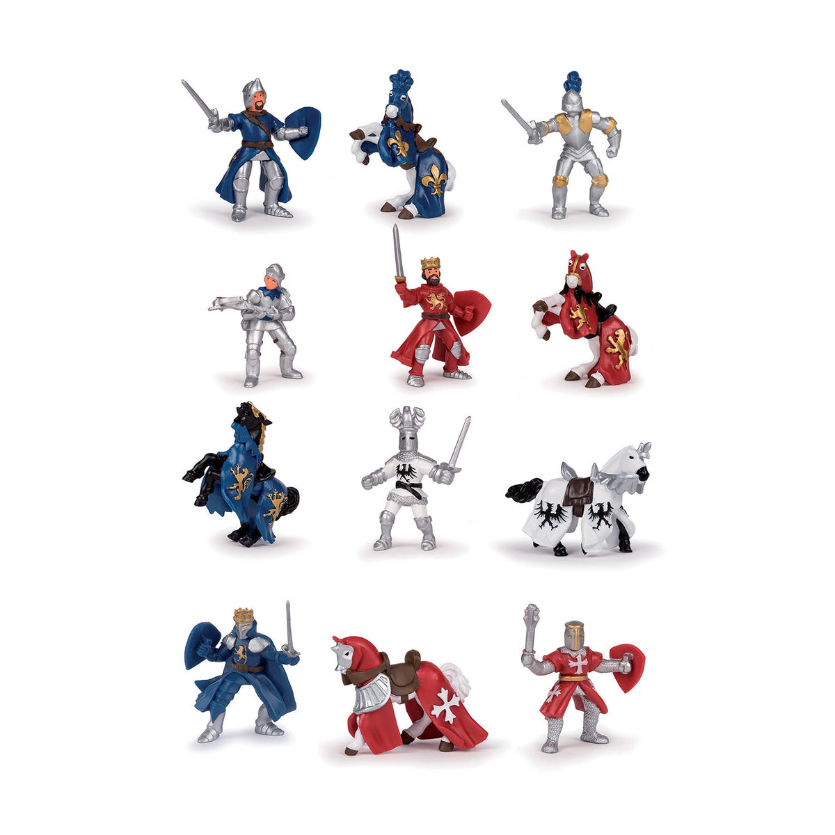 Figurine Mini PLUS Chevaliers, 12 pièces