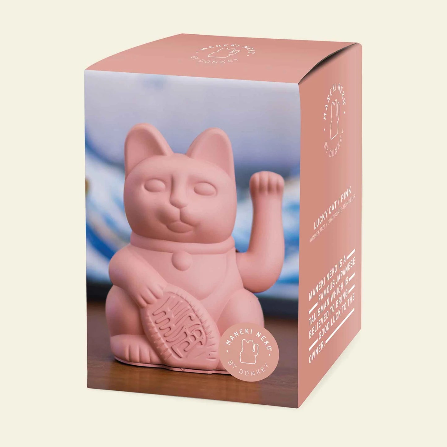 Lucky pink cat