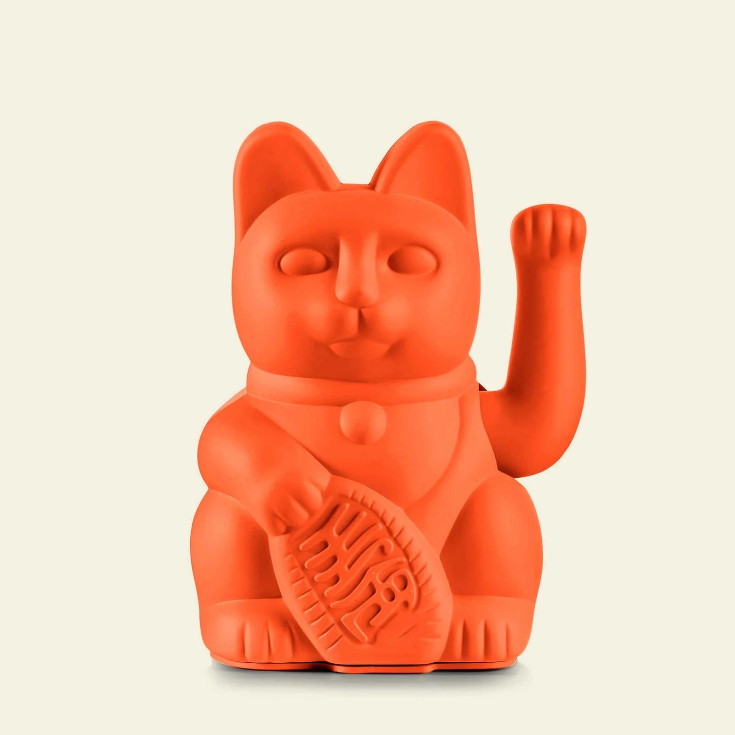 Neon Orange Lucky Cat