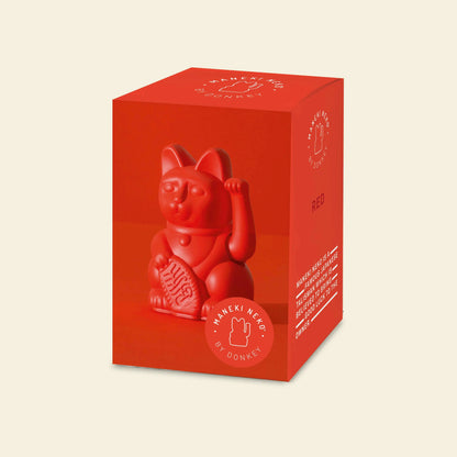 Mini gelukskat (rood)