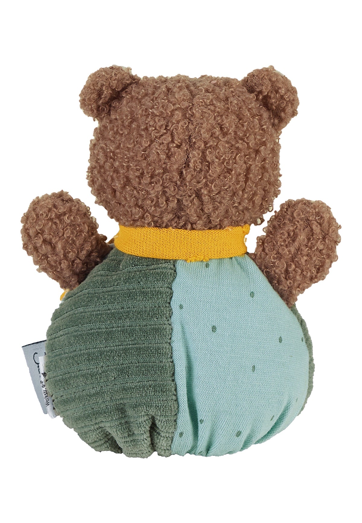 Mini-peluche câline Ours Ben avec hochet - 13 cm