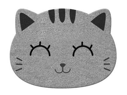 Paillasson chat gris