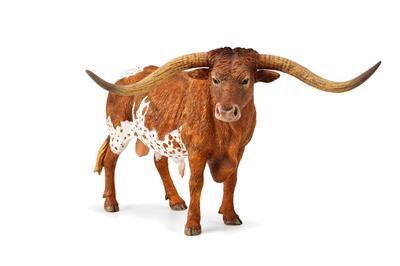 Collecta La ferme (XL): TAUREAU TEXAS LONGHORN 16,2x8,6cm
