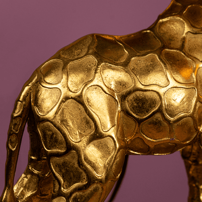 Lampe de table Giraffe Lucie, Noir/Or, 35 x 28 x 70 cm