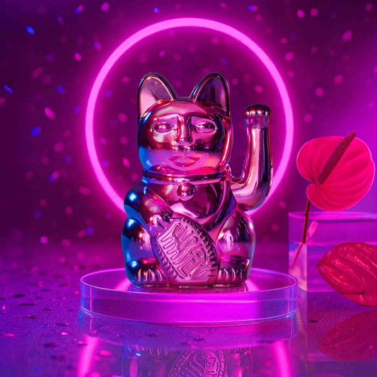 Sparkly Pink Lucky Cat "Sorya"