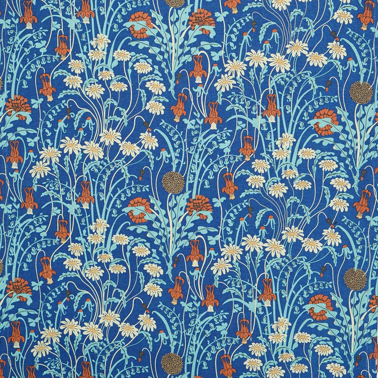 Recycled cotton tea towel - Meadow Flowers