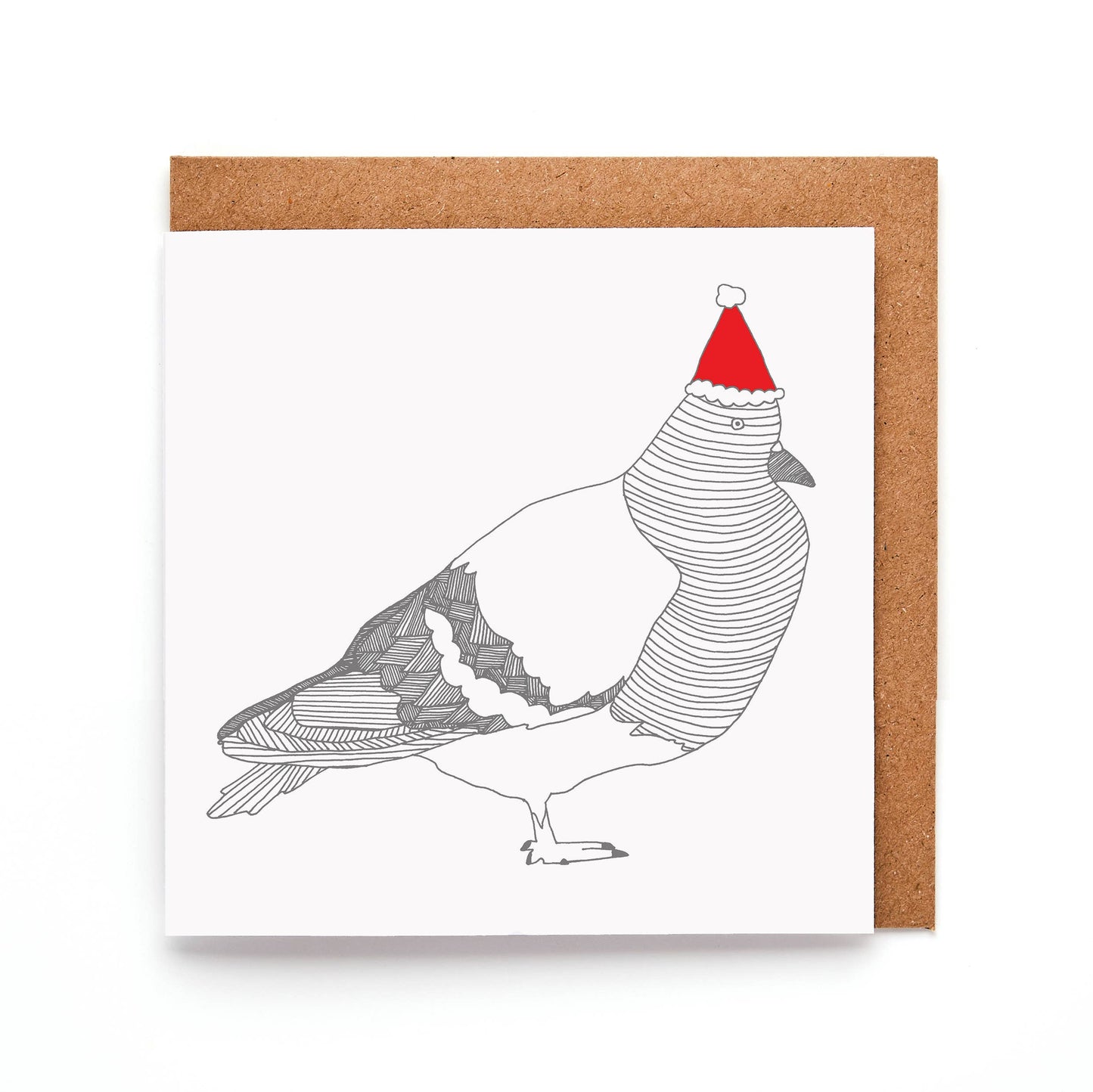 Christmas Pigeon Greeting Card