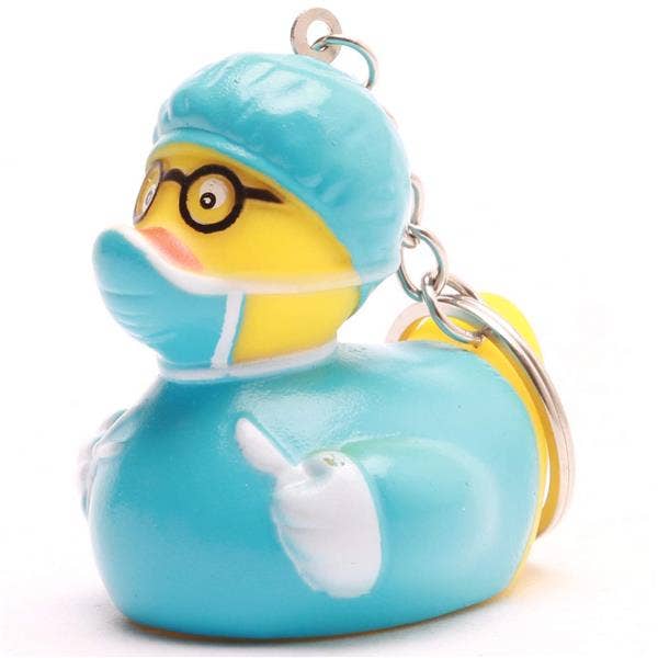 Porte-clés canard Chirurgien