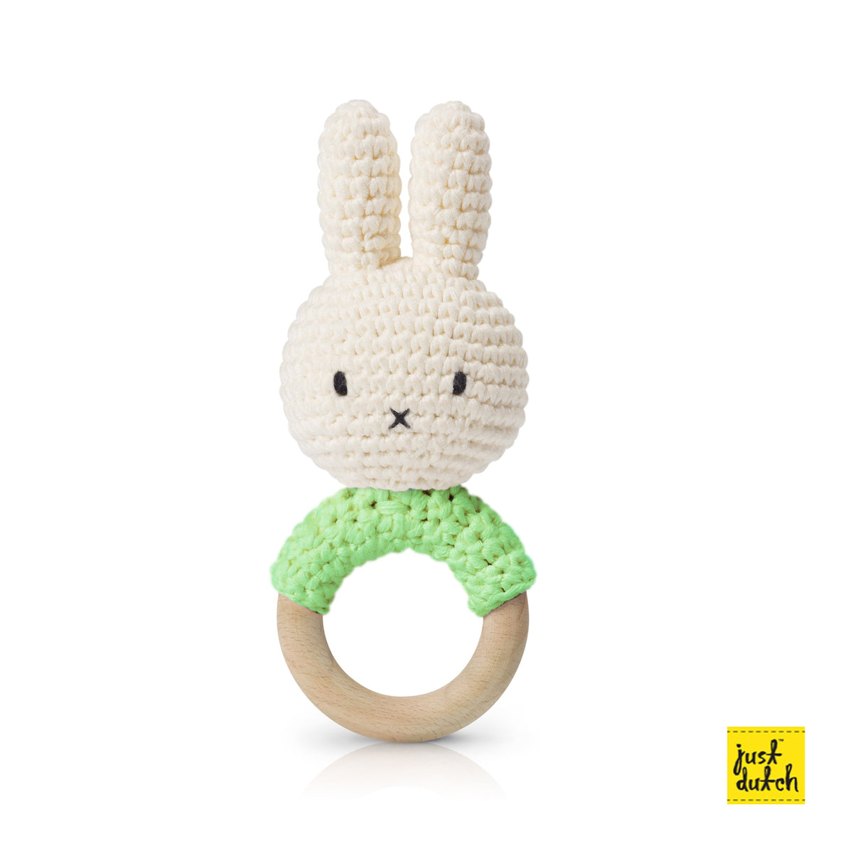 Hochet en Crochet Miffy - Pistache