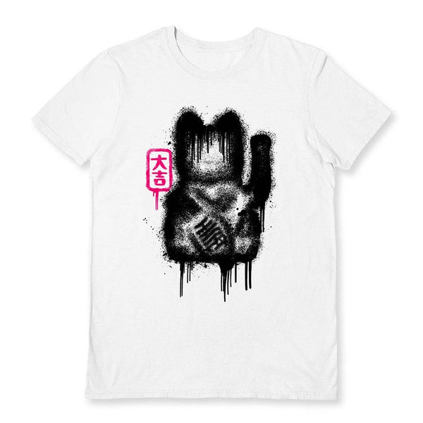 Rocket Man wit t-shirt - Lucky Cat Spray