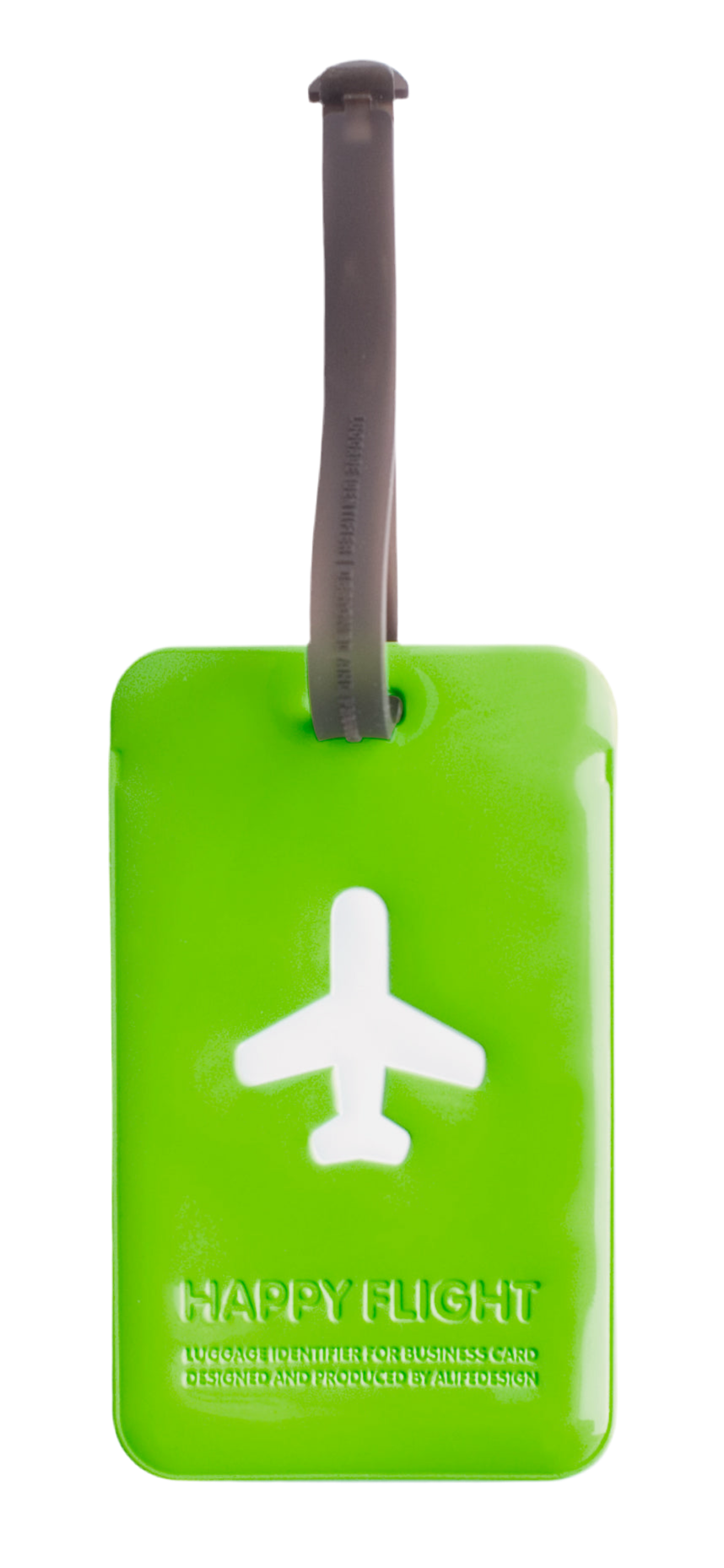 Etiquette de bagage rectangle