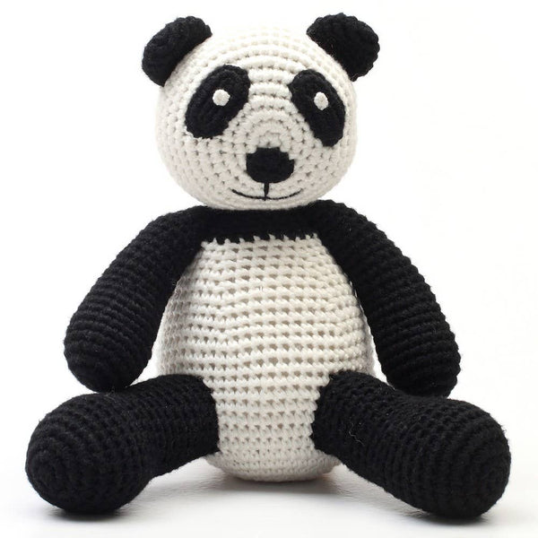 Gehaakte knuffel - Zwarte panda