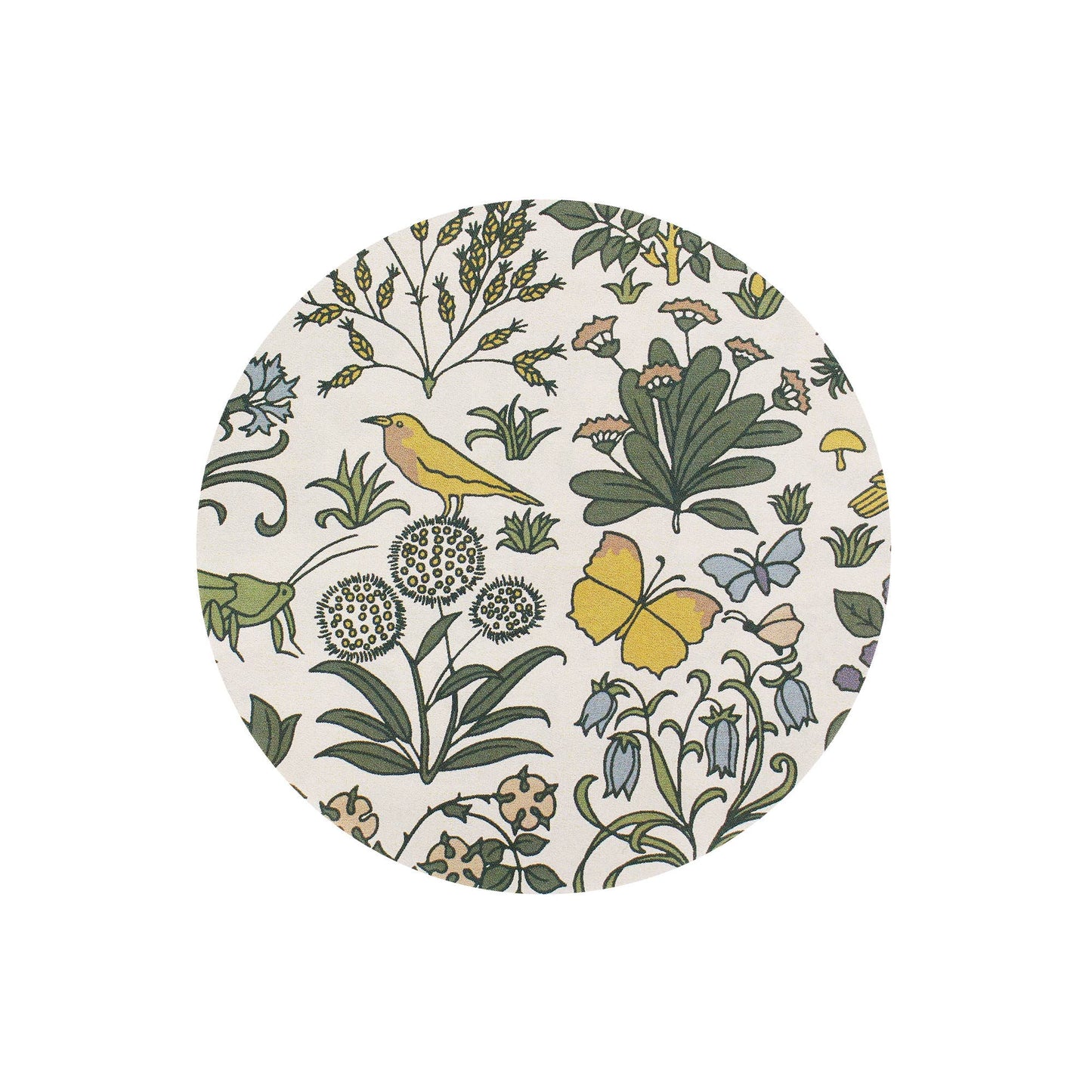 Voysey Ceramic Coaster - Botanical Garden Fauna and Flora