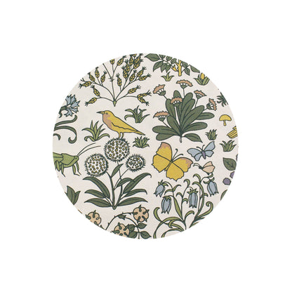 Voysey Ceramic Coaster - Botanical Garden Fauna and Flora