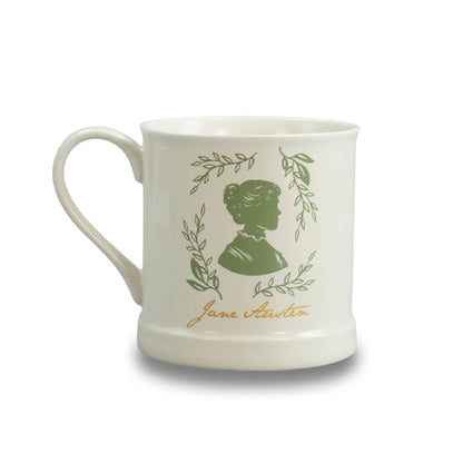 Vintage gevormde mok 375 ml Jane Austen (silhouet)