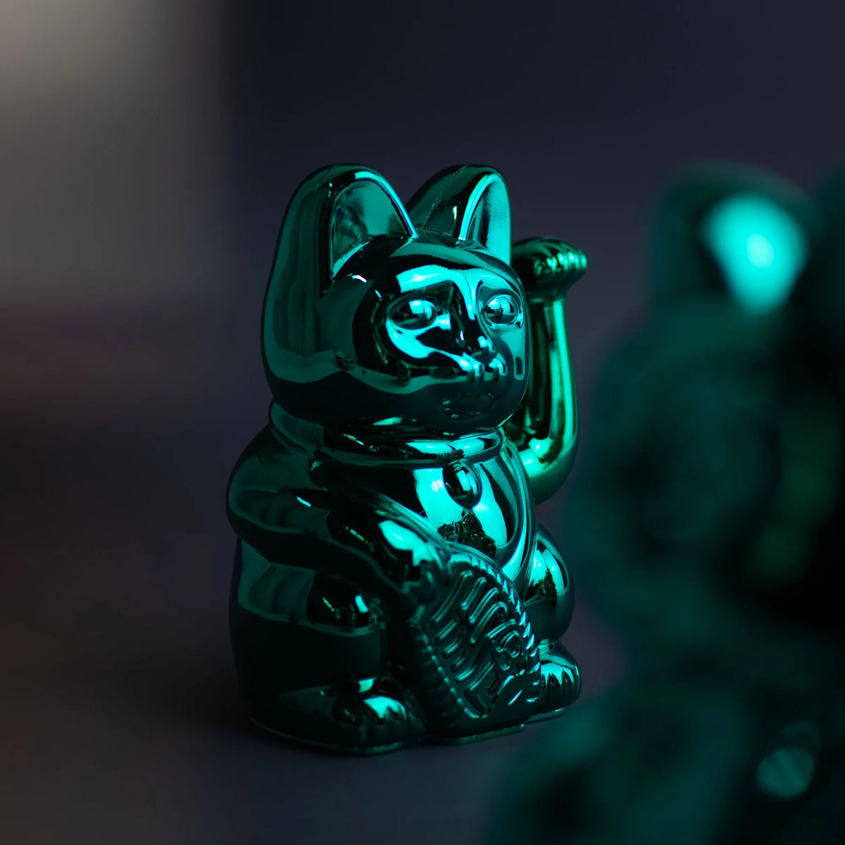 Chat Chanceux Vert Brillant - Cosmic Edition Uranus