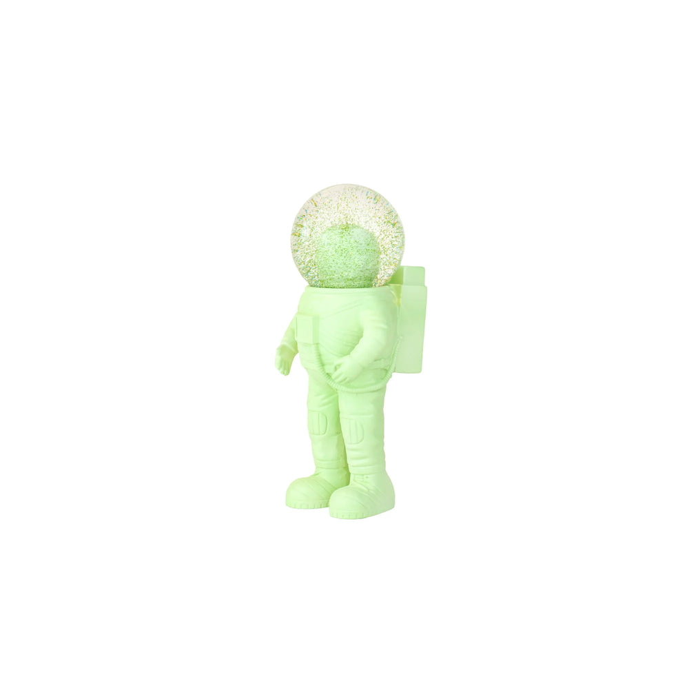 Green Astronaut Snow Globe