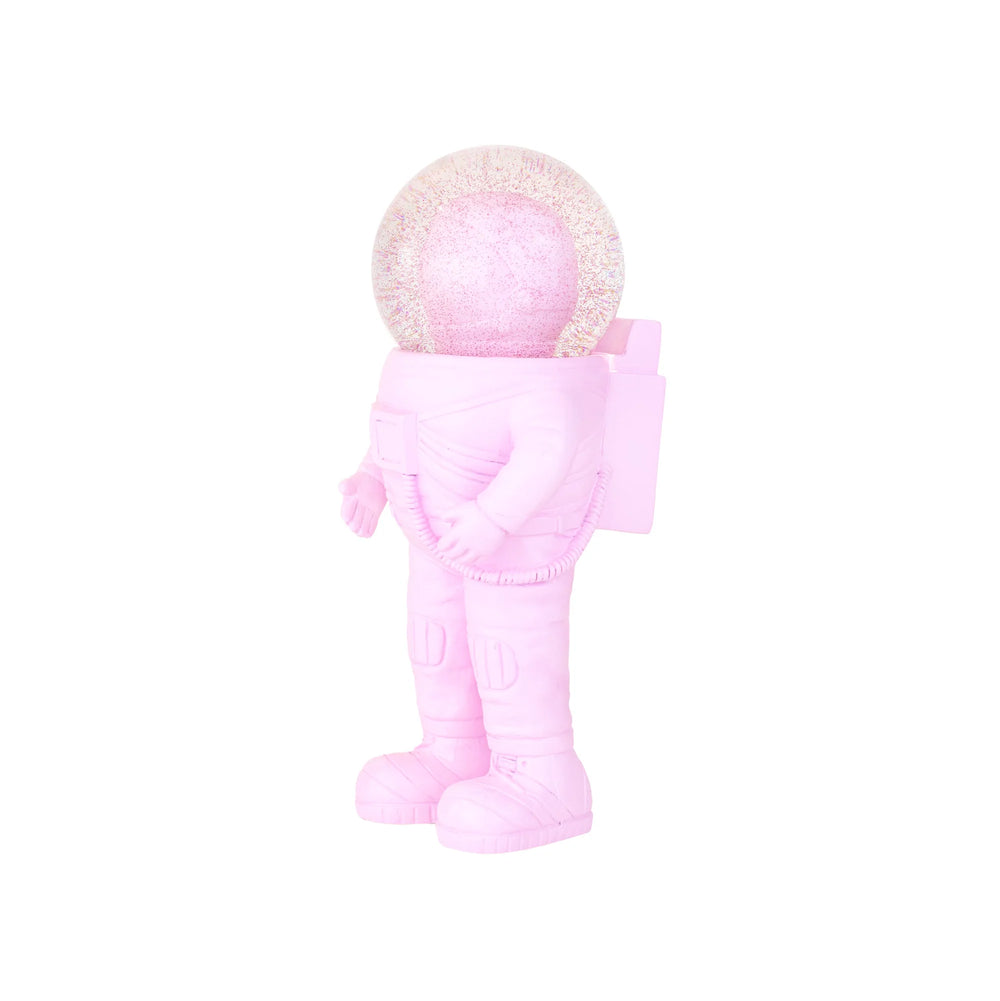 Pink Astronaut Snow Globe