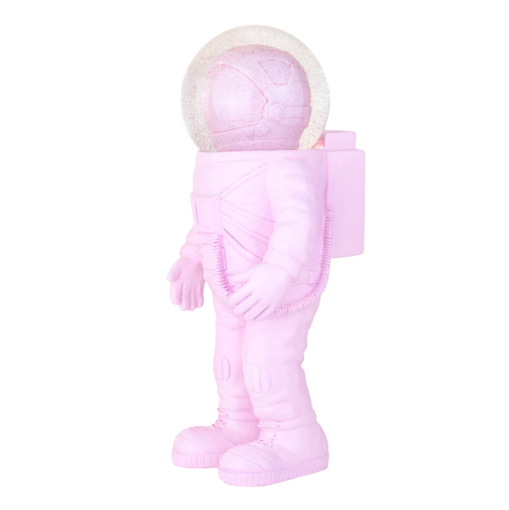 Giant Pink Astronaut Snow Globe