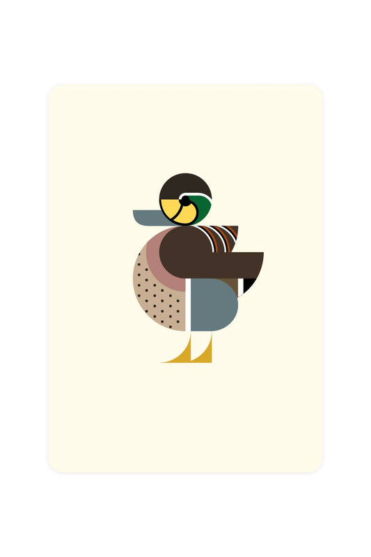 Postcard with Baikal Teal