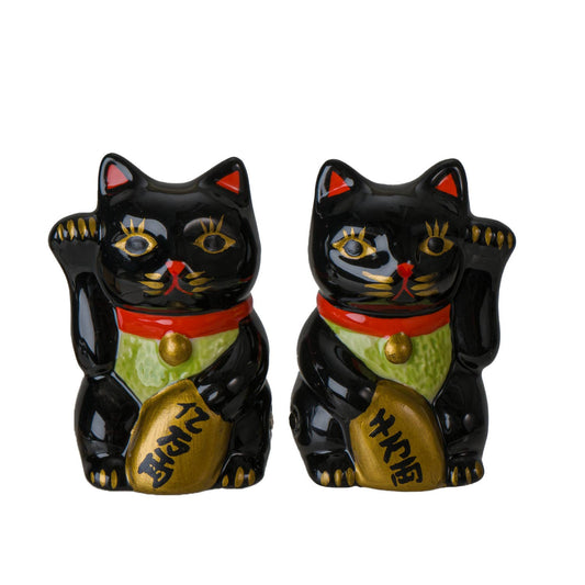 Sel et Poivre Chats Chanceux Noirs