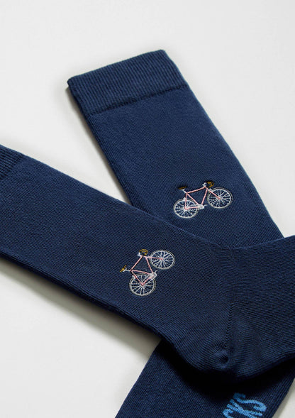 BeBicycle Embroidered Socks