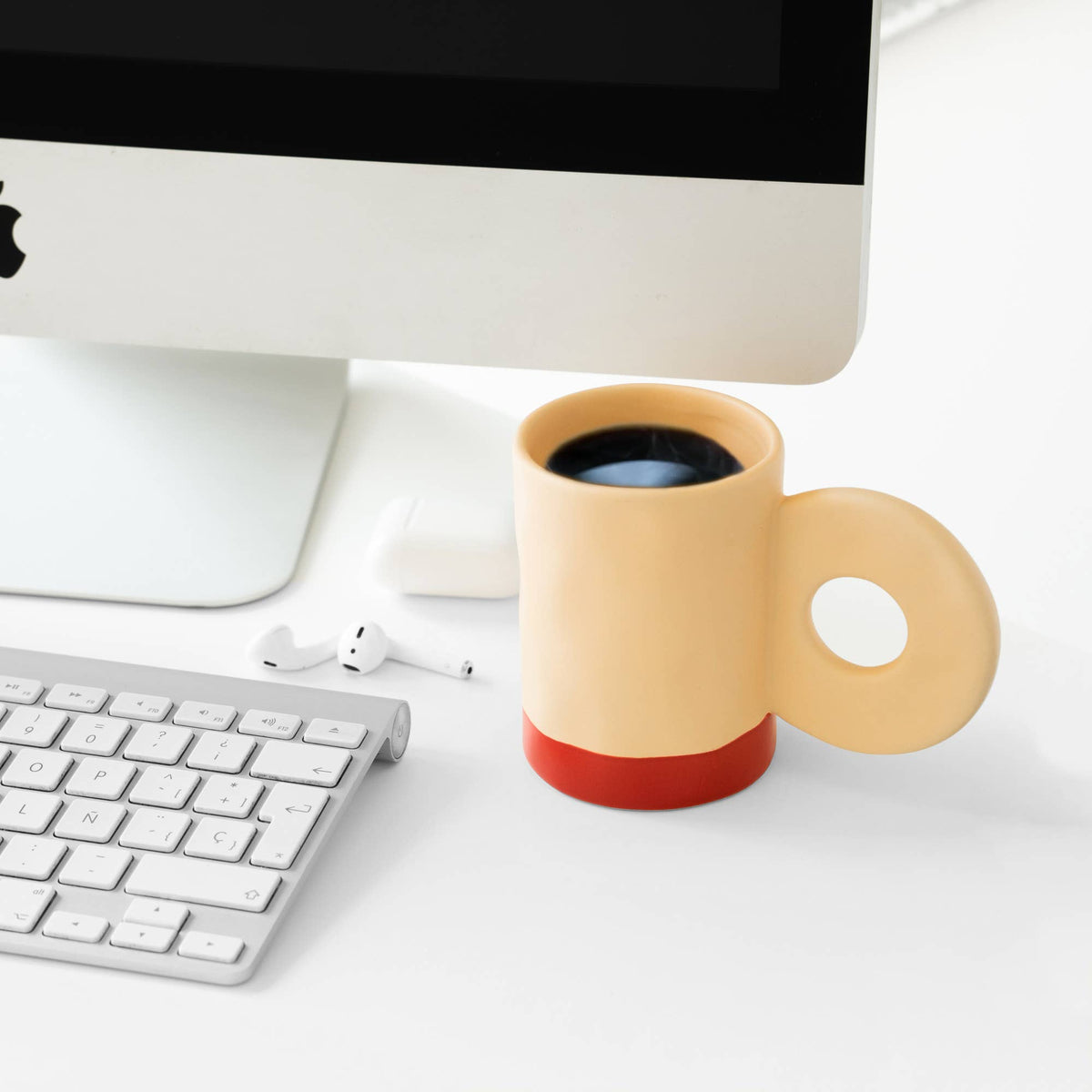 Beige Ceramic Mug