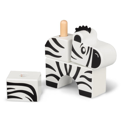 Stack & Play – Animaux Safari en Bois