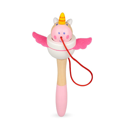 Bilboquet en Bois – Licorne et Dragon