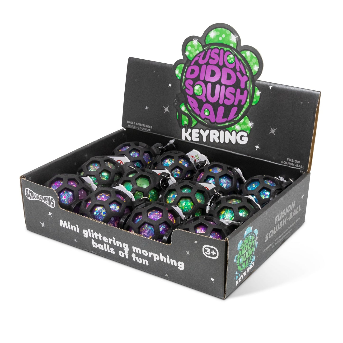 SCRUNCHEMS FUSION SQUISH BALL KEYRING