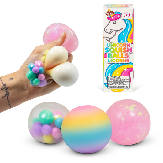 SCRUNCHEMS LICORNE LOT DE 3 BALLES DIDDY SQUISH