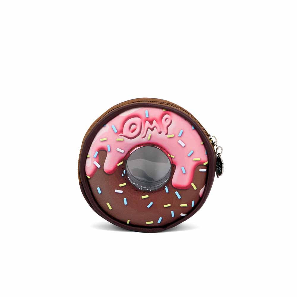 Porte-Monnaie Rond Oh My Pop! « Choconut » – Brun
