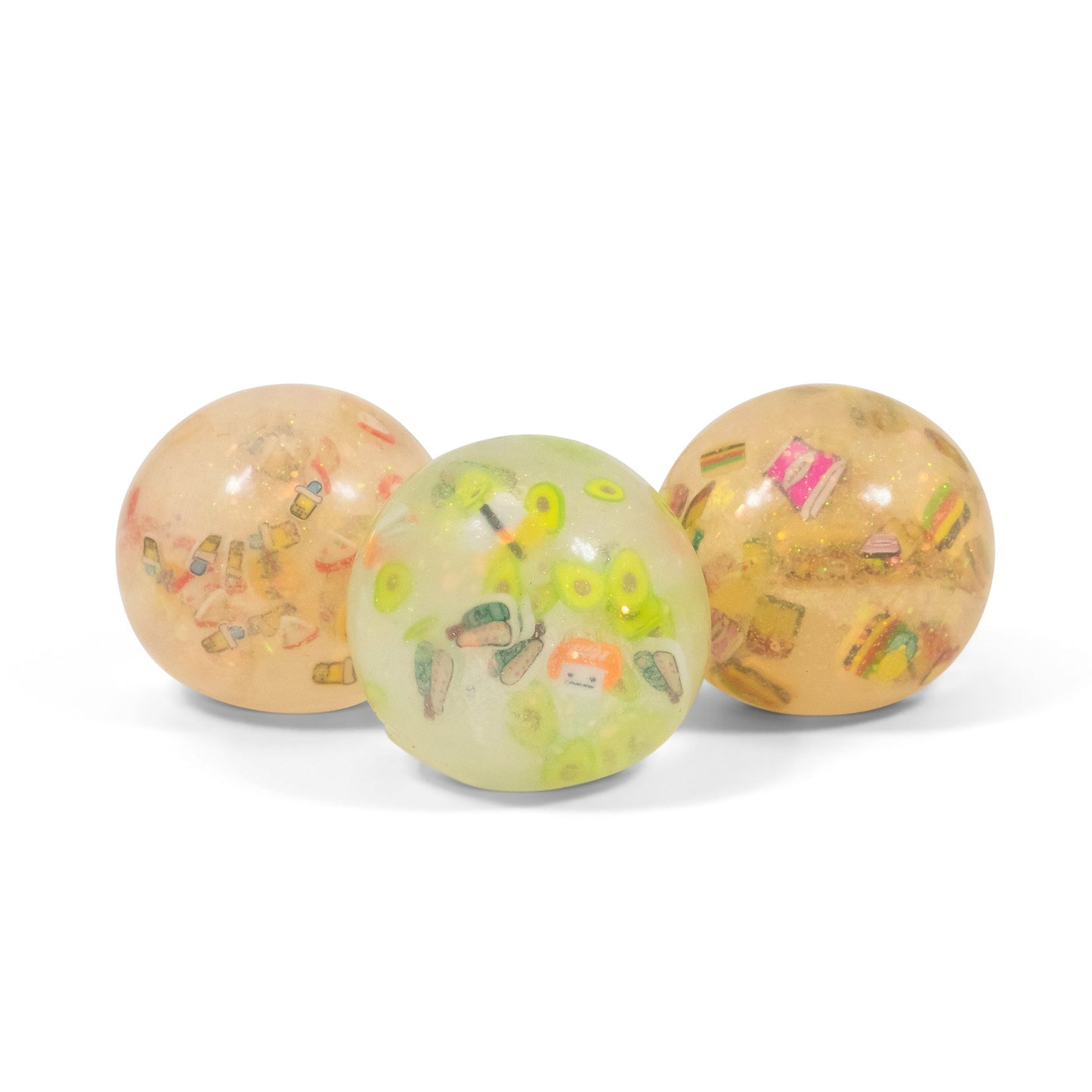 Boules de squish DIDDY FAST FOOD SCRUNCHEMS - Paquet de 3