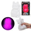 Lumez Lampe Chat Porte-Bonheur Squishy à Couleurs Changeantes
