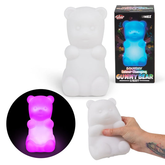 LUMEZ SQUISHY OURS GÉLIFIÉ CHANGEANT DE COULEUR LUMINEUX
