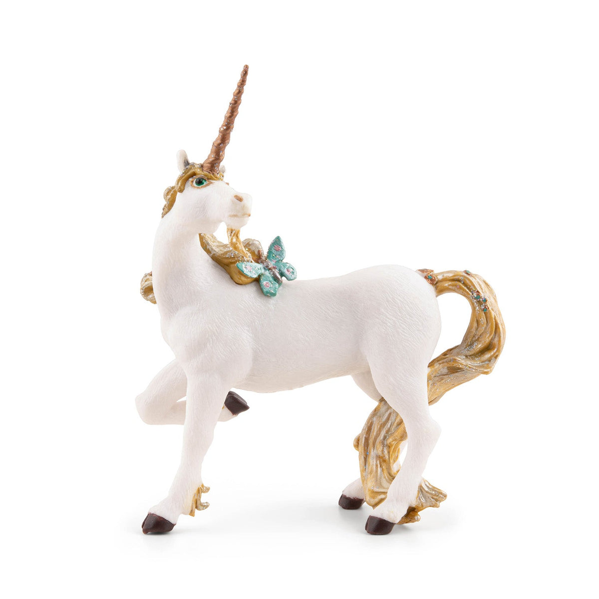 Figurine Licorne dorée