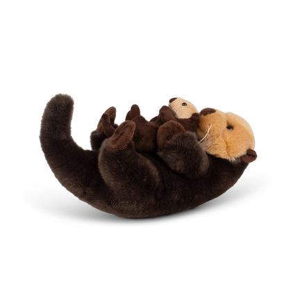 ANIMIGOS WORLD OF NATURE LYING OTTER WITH BABY