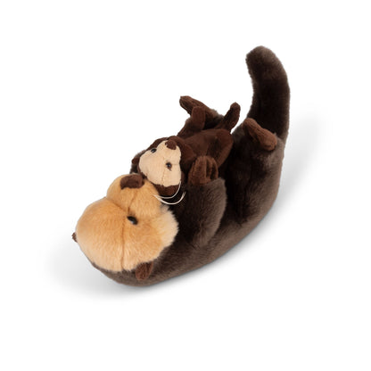 ANIMIGOS WORLD OF NATURE LYING OTTER WITH BABY