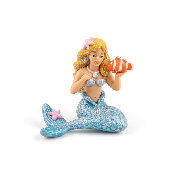 Figurine Sirène argentée Papo - personnage féerique