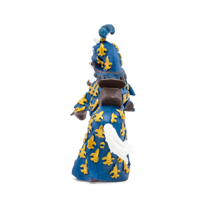 Figurine Cheval du prince Philippe bleu Papo - personnage médiéval