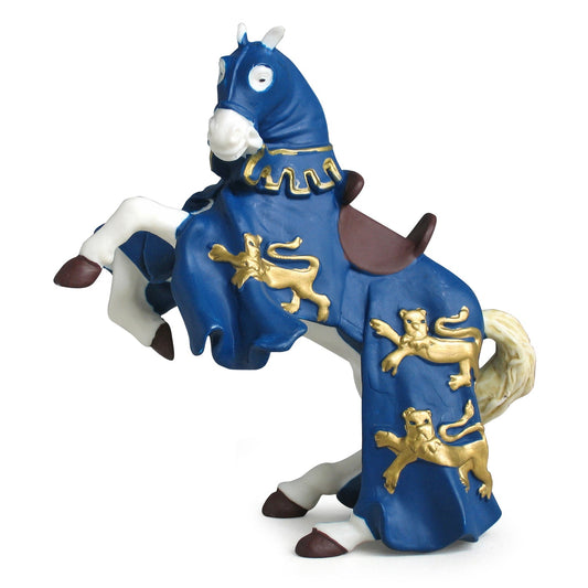 Figurine Cheval du roi Richard bleu