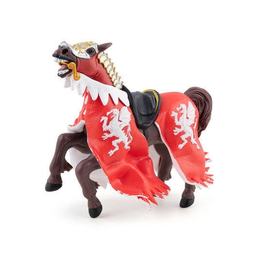 Figurine Cheval du roi au dragon rouge