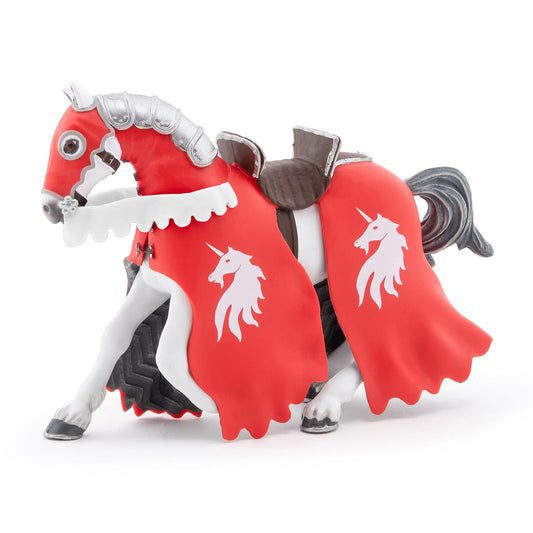 Figurine Cheval du chevalier licorne à la lance